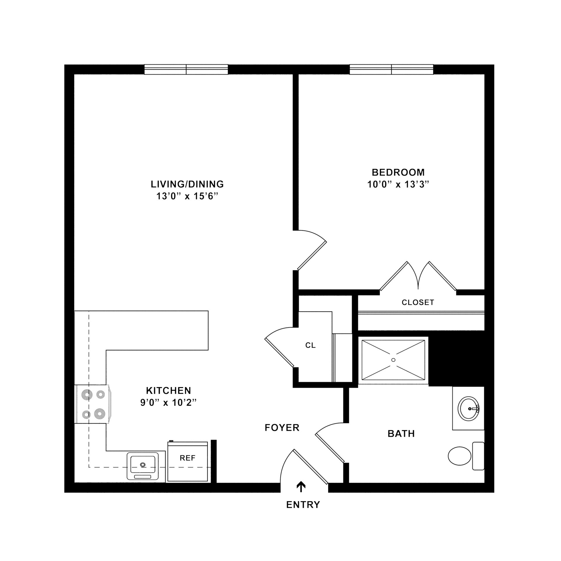Apartment B1 1 Bedroom 1 Bathroom at Weinberg Village III Apartment B1 1 Bedroom 1 Bathroom at Weinberg Village III