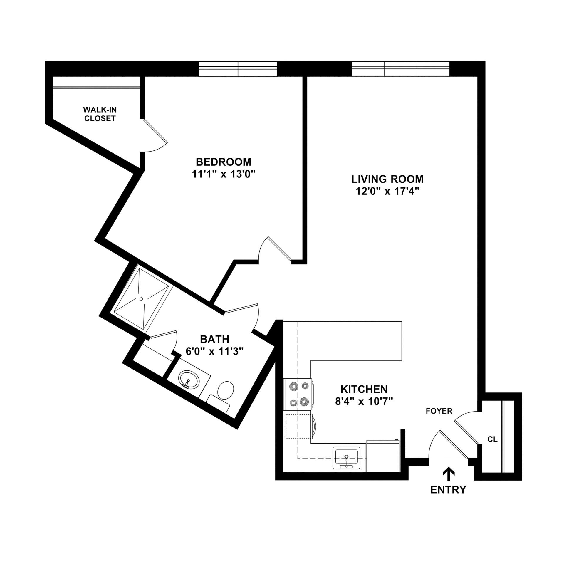 Apartment H 1 Bedroom 1 Bathroom at Weinberg Village IV Apartment H 1 Bedroom 1 Bathroom at Weinberg Village IV